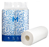 Kitchen Paper Towels White, 272mm x 226mm, 2 Ply, 120 Sheets 2Rolls Pack